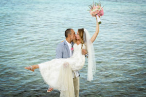 Bride and Groom Bahamas Wedding
