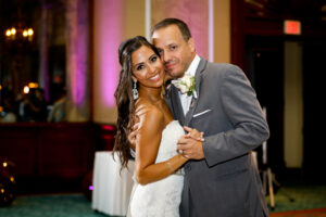 Bride and Groom Atlantis Bahamas Wedding